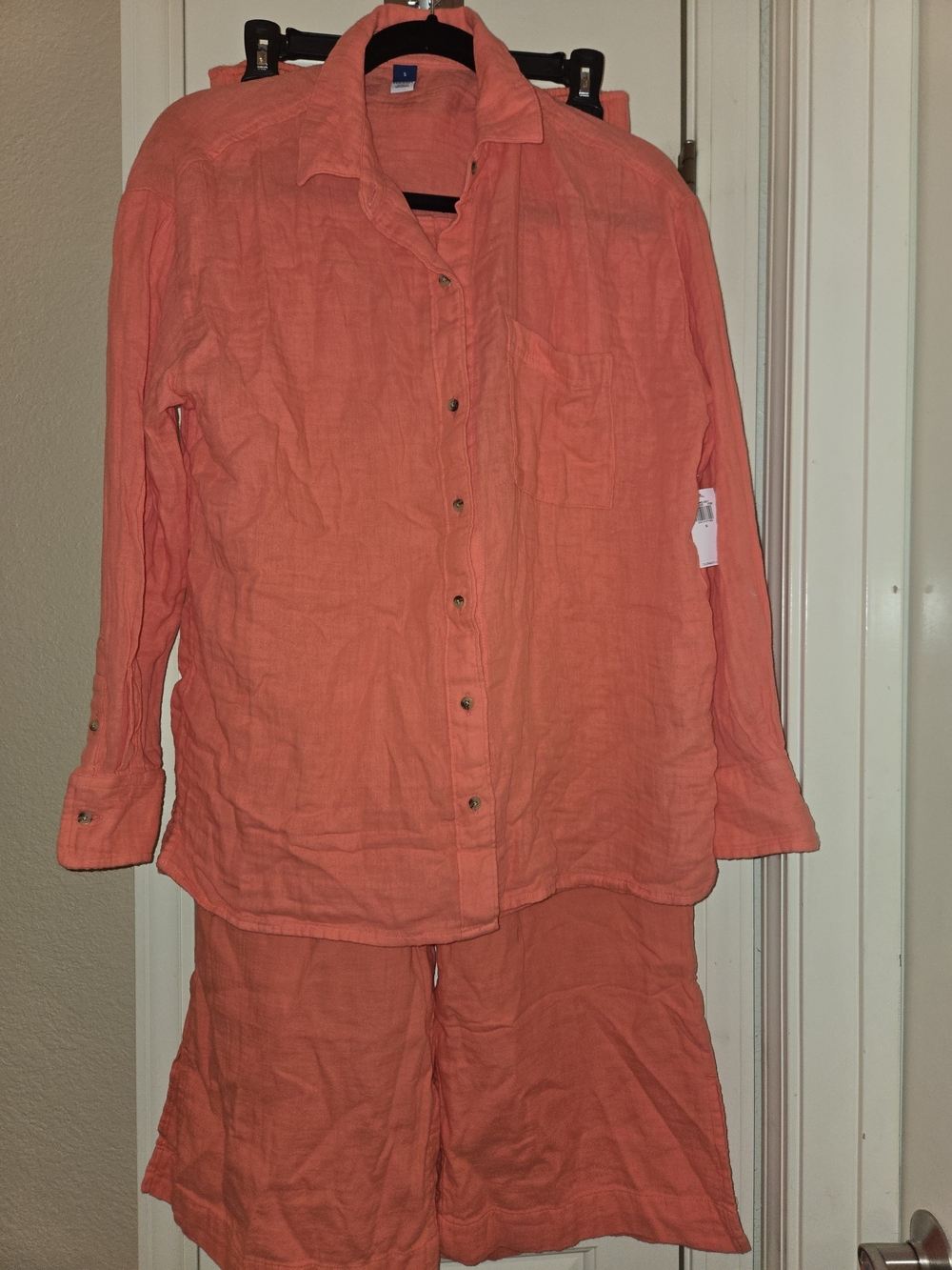 Old Navy Coral Long Sleeve Top and Pants.